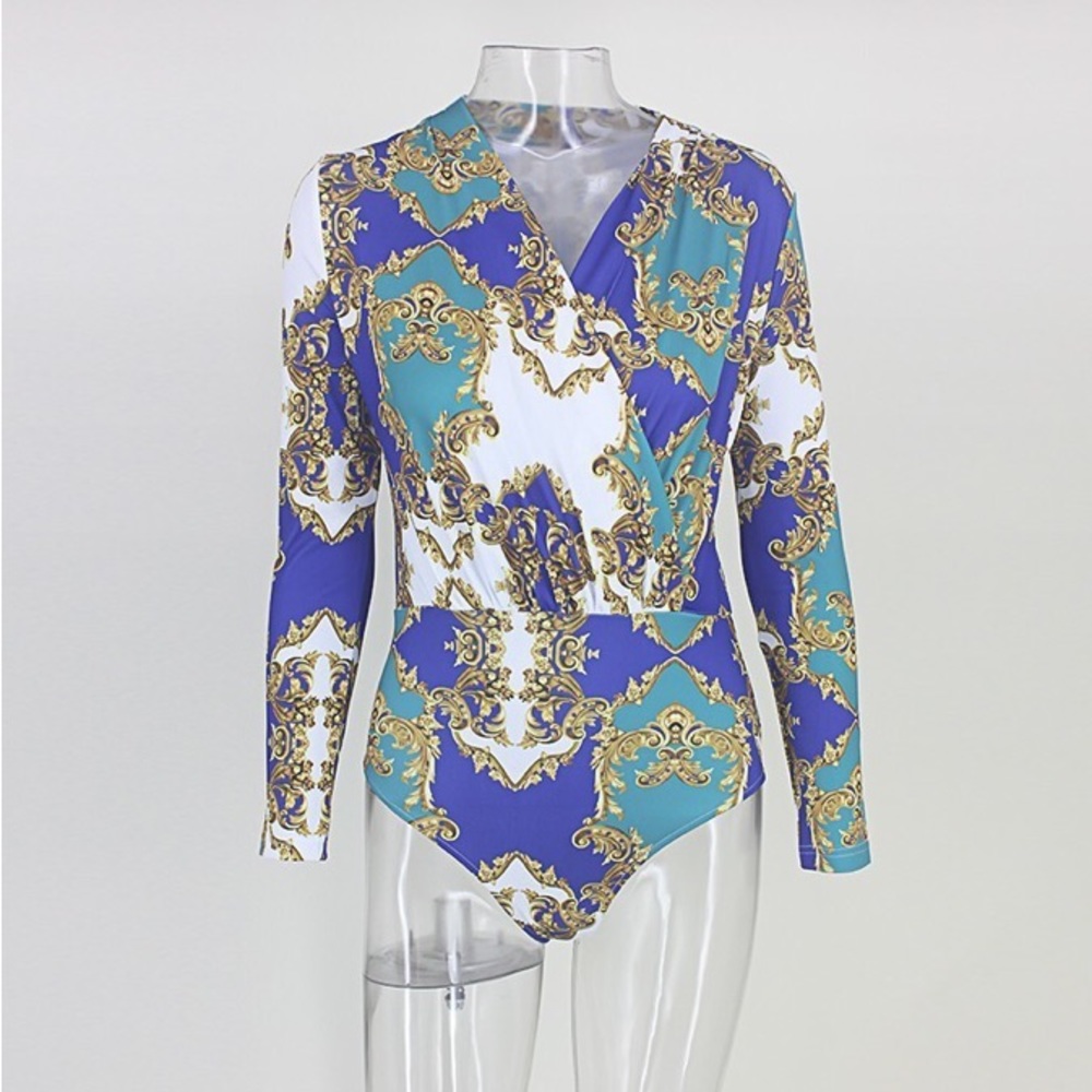 NEW! Silk Vintage Bodysuit - Picture 5 of 8